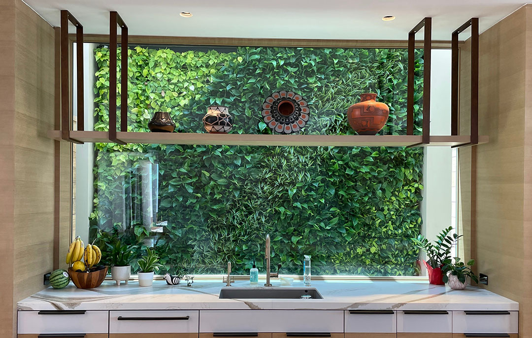 Horticultural Therapy – Kitchen plant wall