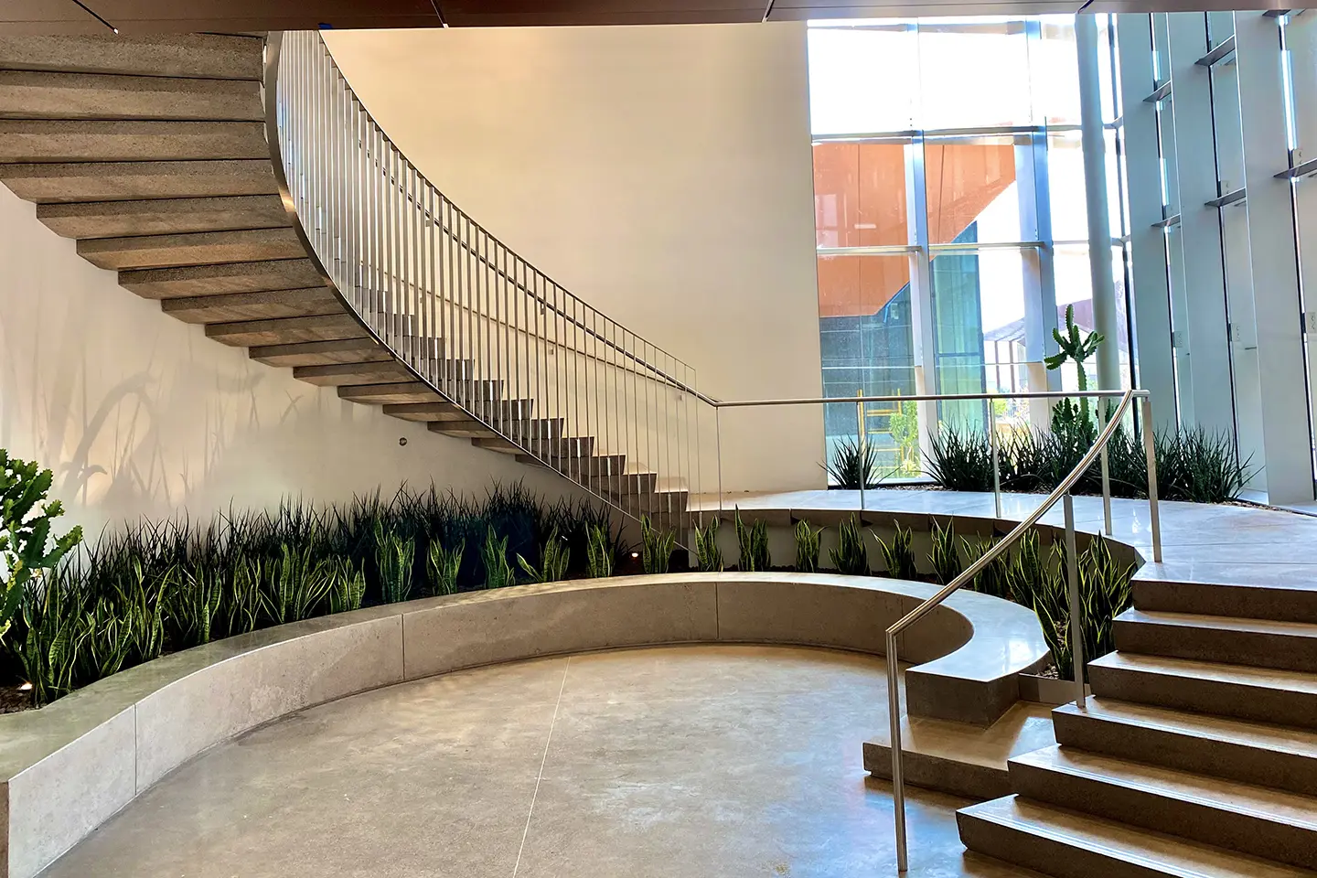 Helios Education Campus Plants in Architecture, staircase